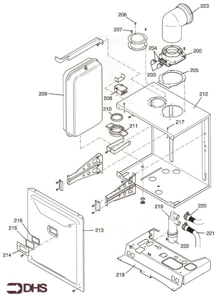 Exploded Diagram for BOILER COMPONENTS II