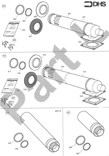 Exploded Diagram for FLUE KITS