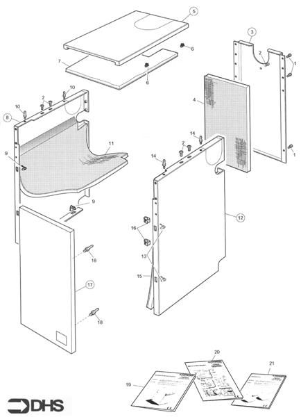 Exploded Diagram for OUTER CASING 45/50 & 50/70