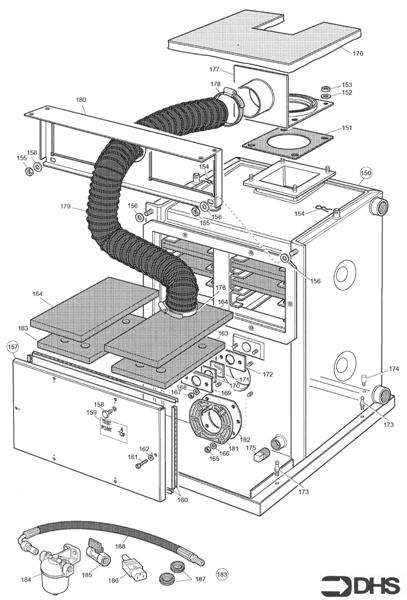 Exploded Diagram for BOILER ASSY 70/90