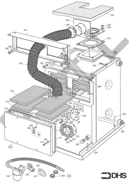 Exploded Diagram for BOILER ASSY 90/110