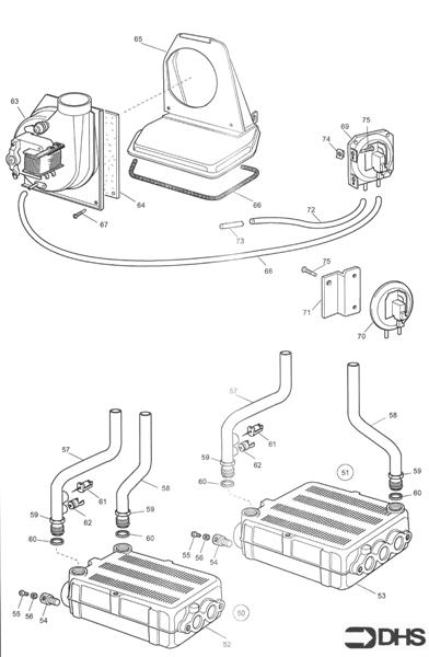 HEAT EXCHANGER AND FAN ASSY logo