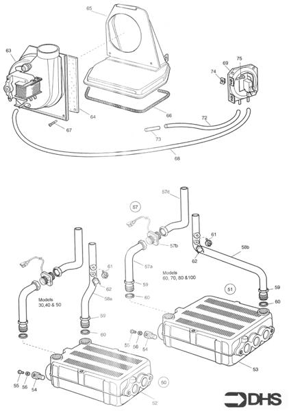 Exploded Diagram for HEAT EXCHANGER - FAN ASSY