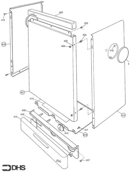 Exploded Diagram for OUTER CASING