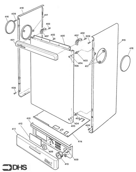 Exploded Diagram for CONTROL COVER - CASING
