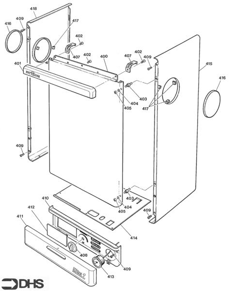 Exploded Diagram for CONTROL COVER - CASING