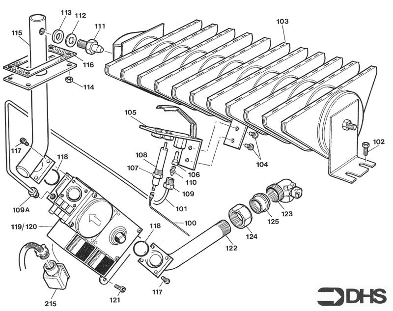 Exploded Diagram for GAS ASSY