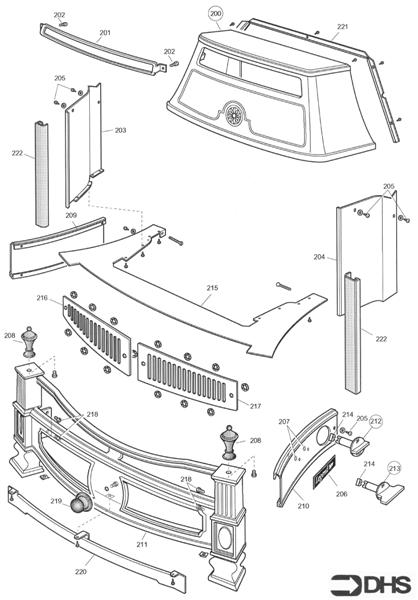 Exploded Diagram for CASING LEDGEND ASSY