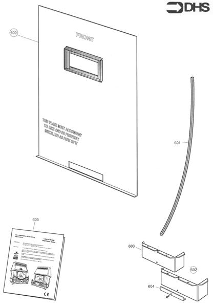 Exploded Diagram for BACK PLATE/FITTINGS AND LITERA
