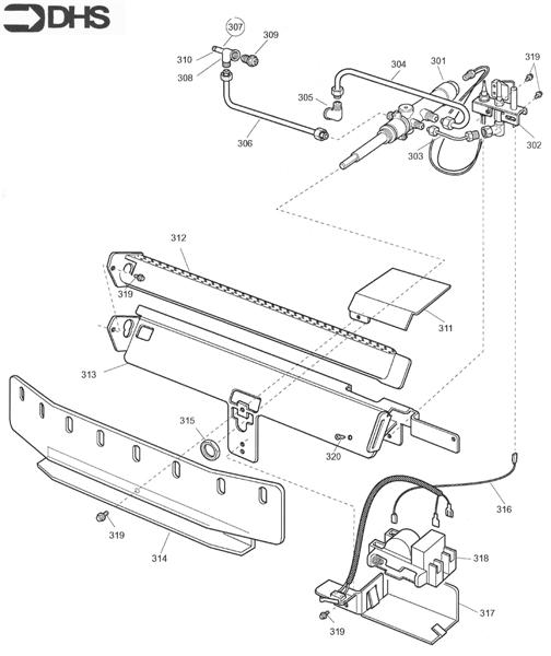 Exploded Diagram for BURNER ASSY