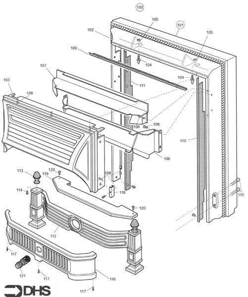 Exploded Diagram for ILLUSION FACIA