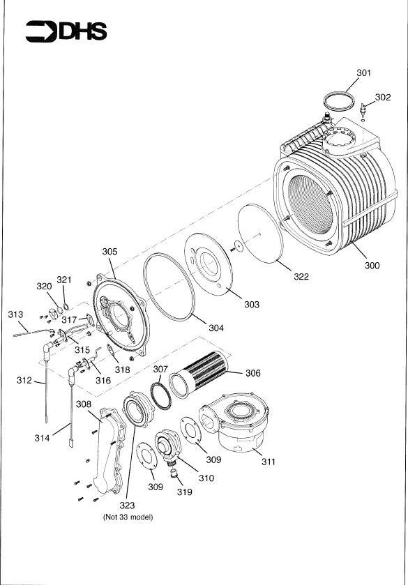 Exploded Diagram for HEAT EXCHANGER