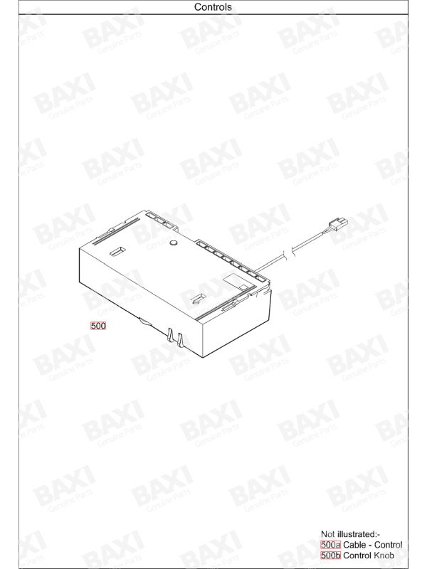 Exploded Diagram for CONTROLS