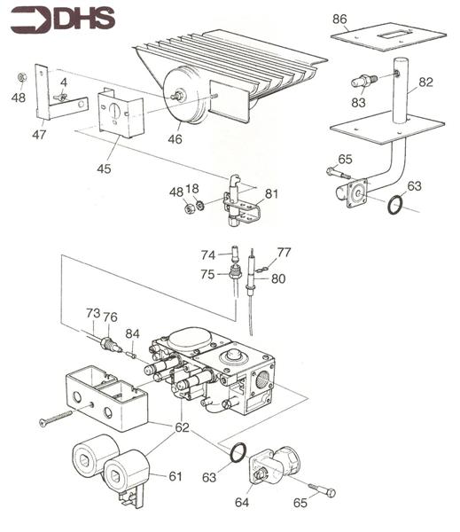 Exploded Diagram for BURNER ASSY