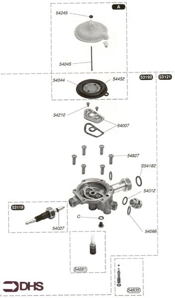 Exploded Diagram for WATER VALVE