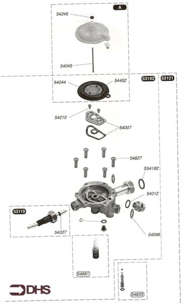 Exploded Diagram for WATER VALVE