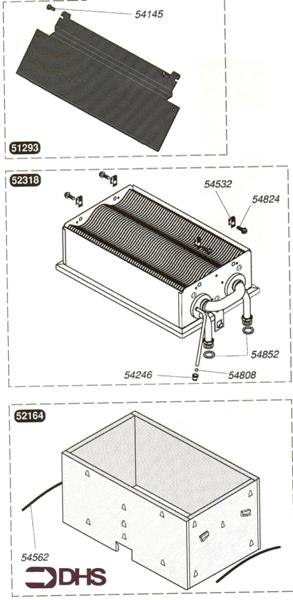 Exploded Diagram for HEAT EXCHANGER