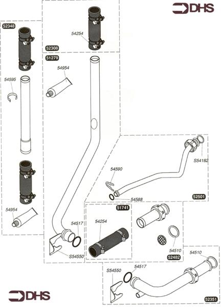 Exploded Diagram for CENTRAL HEATING PIPE