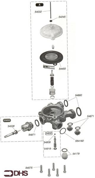 Exploded Diagram for WATER VALVE