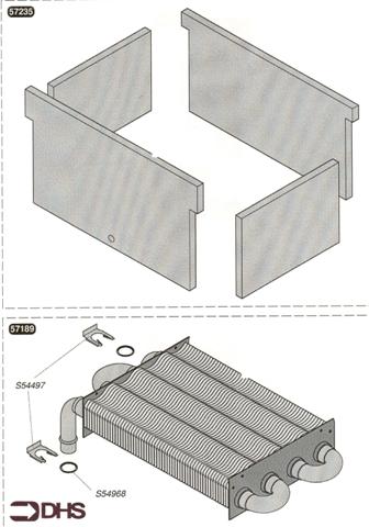 Exploded Diagram for HEAT EXCHANGER