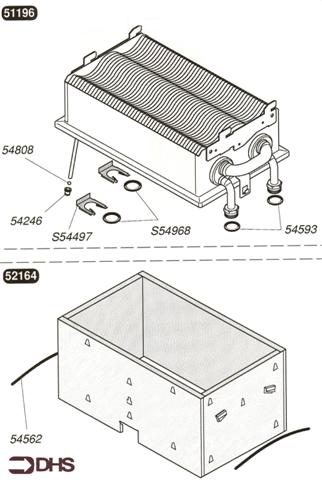 Exploded Diagram for HEAT EXCHANGER
