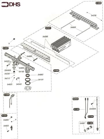 Exploded Diagram for BURNER