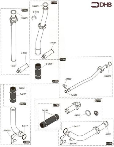 Exploded Diagram for CENTRAL HEATING PIPE