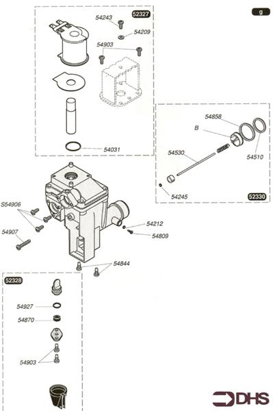 Exploded Diagram for GAS VALVE