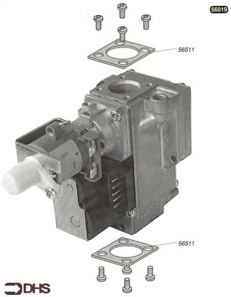 Exploded Diagram for GAS VALVE