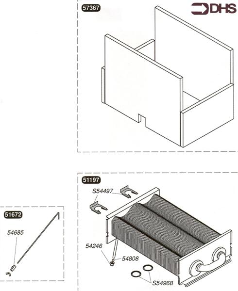 Exploded Diagram for HEAT EXCHANGER