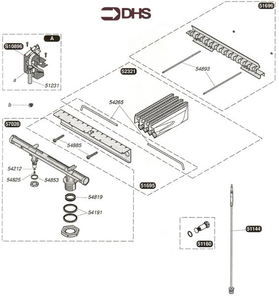 Exploded Diagram for BURNER