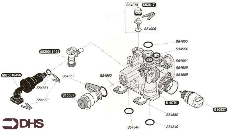 Exploded Diagram for 3 WAY VALVE