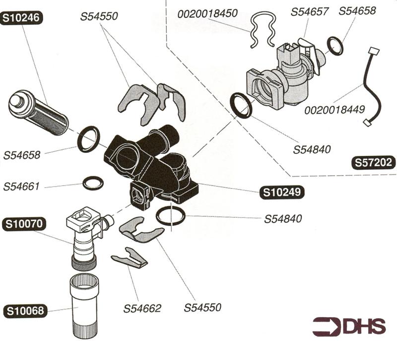 Exploded Diagram for FLOW SENSOR
