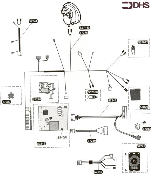 Exploded Diagram for HARNESS +ELECTRIC BOX