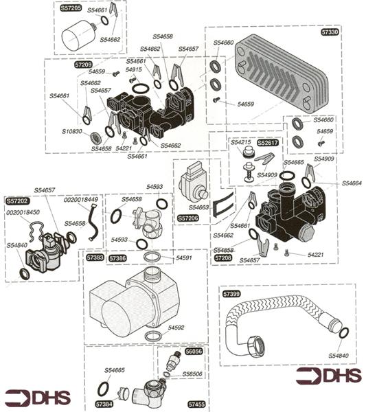 Exploded Diagram for REVERSING VALVE