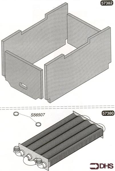 Exploded Diagram for HEAT EXCHANGER