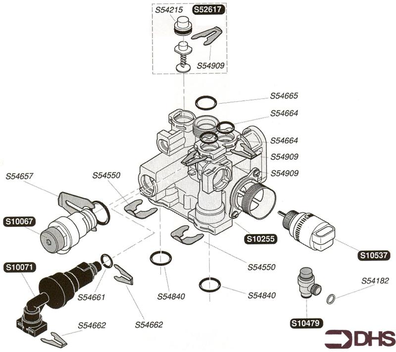 Exploded Diagram for 3 WAY VALVE