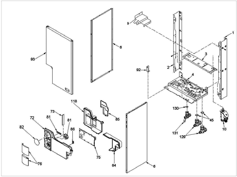 Exploded Diagram for CASE/PANEL ASSEMBLY