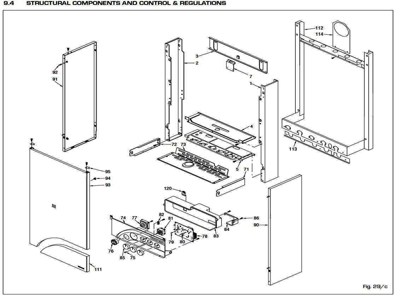 Exploded Diagram for CASE/PANEL ASSEMBLY