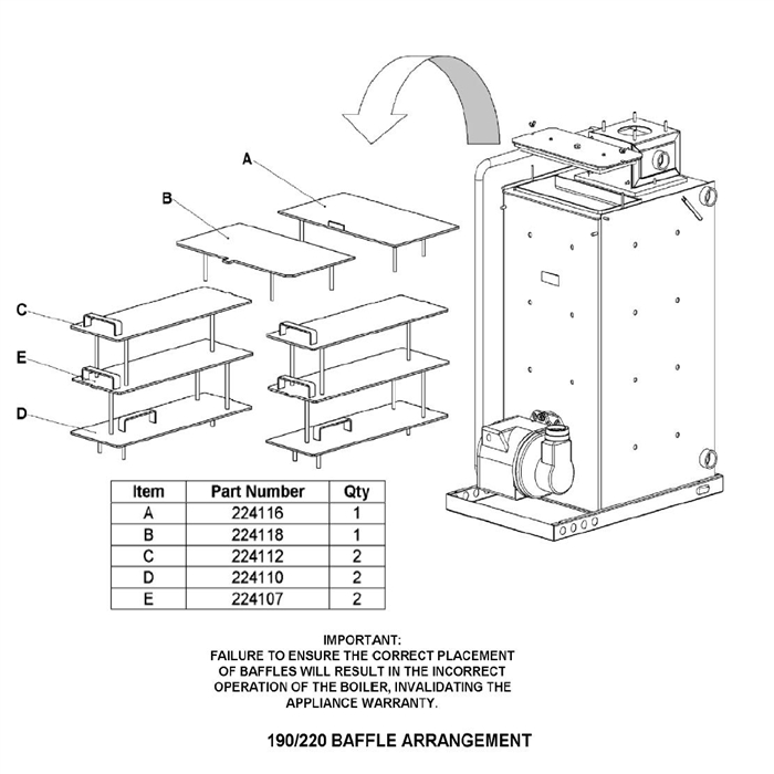 BAFFLE ARRANGEMENT logo
