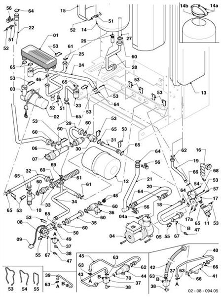 Exploded Diagram for HYDRRAULIC PARTS