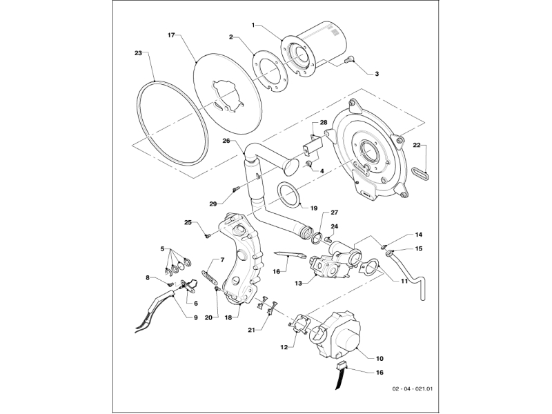 Exploded Diagram for BURNER