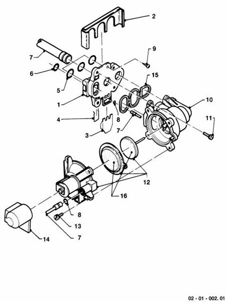 Exploded Diagram for DIVERTER VALVE