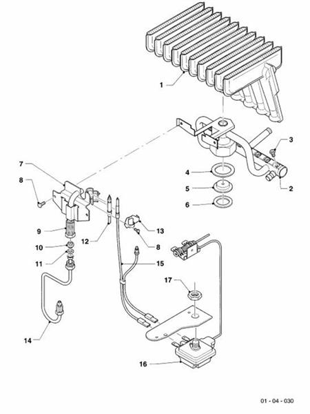 Exploded Diagram for BURNER