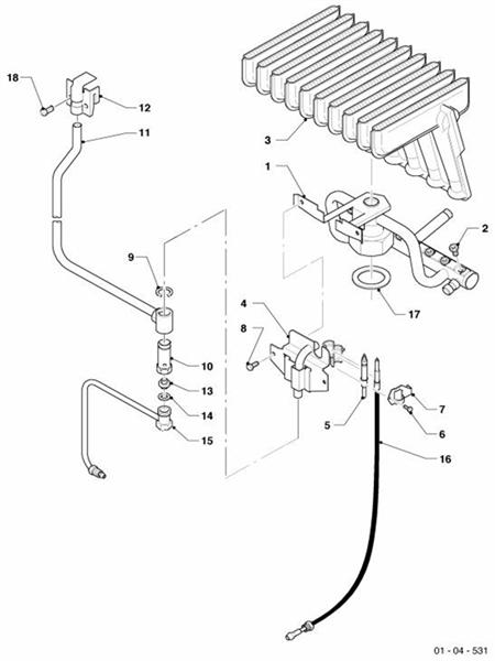 Exploded Diagram for BURNER