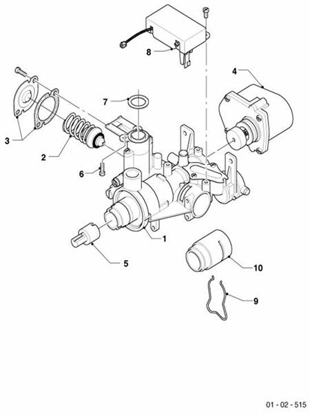 Exploded Diagram for GAS SECTION