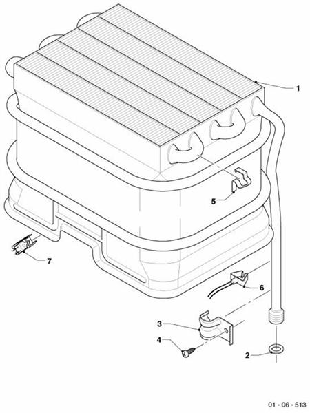 Exploded Diagram for HEAT EXCHANGER