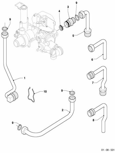 Exploded Diagram for CONNECTION PARTS