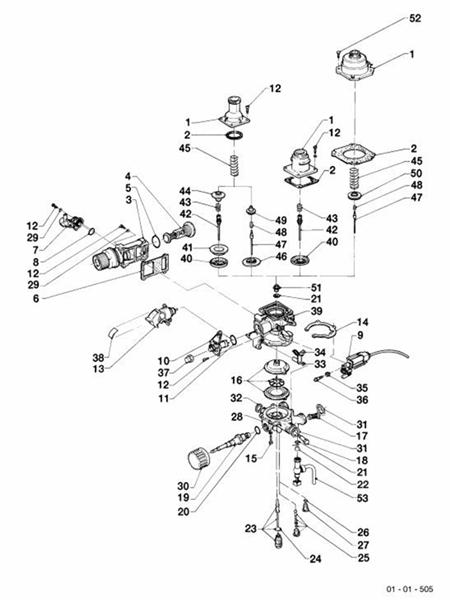 Exploded Diagram for GAS/WATER SECTION