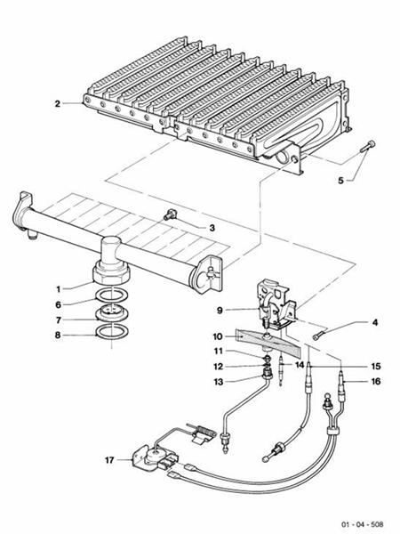 Exploded Diagram for BURNER